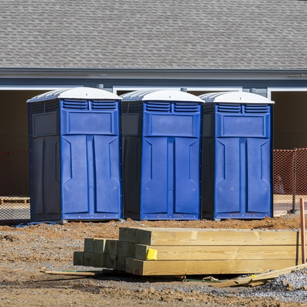 what is the expected delivery and pickup timeframe for the portable toilets in Laconia Tennessee